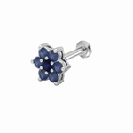 Load image into Gallery viewer, Manya | 7-Stone Flower Shaped Earrings
