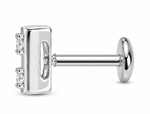 Load image into Gallery viewer, Mitali |  9-Stone Square Nose Pin
