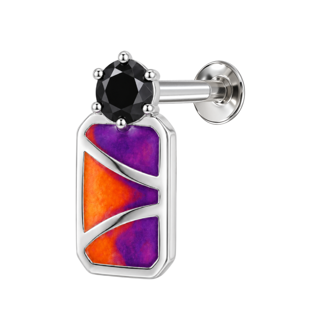 Mali | Geometric Colour-Block Earrings