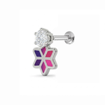 Load image into Gallery viewer, Minal | Geometric Floral Laser Earrings
