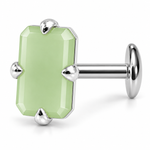 Load image into Gallery viewer, MELORA | RECTANGLE SHAPED SILVER NOSE PIN

