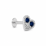 Load image into Gallery viewer, Maia | Beaded Heart Stone Nose Pin
