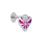 Load image into Gallery viewer, Myra | Geometric Heart Stud Earrings
