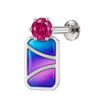 Load image into Gallery viewer, Mali | Geometric Colour-Block Earrings

