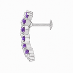 Load image into Gallery viewer, Manika | Curved Vine Stone Earrings
