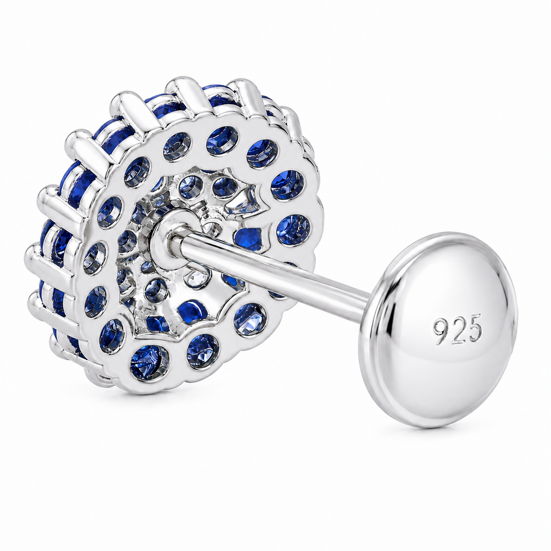 Maitri | 37-Stone Round Cluster Earrings