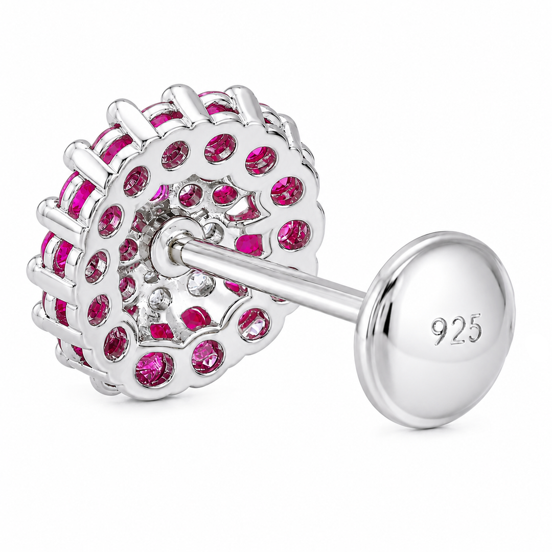 Maitri | 37-Stone Round Cluster Earrings