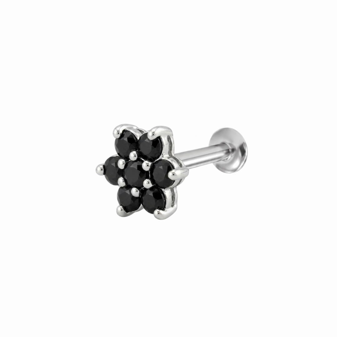 Manya | 7-Stone Flower Shaped Earrings