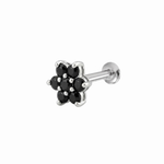 Load image into Gallery viewer, Manya | 7-Stone Flower Shaped Earrings
