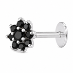 Load image into Gallery viewer, Malini | 9-Stone Flower Shaped Earrings

