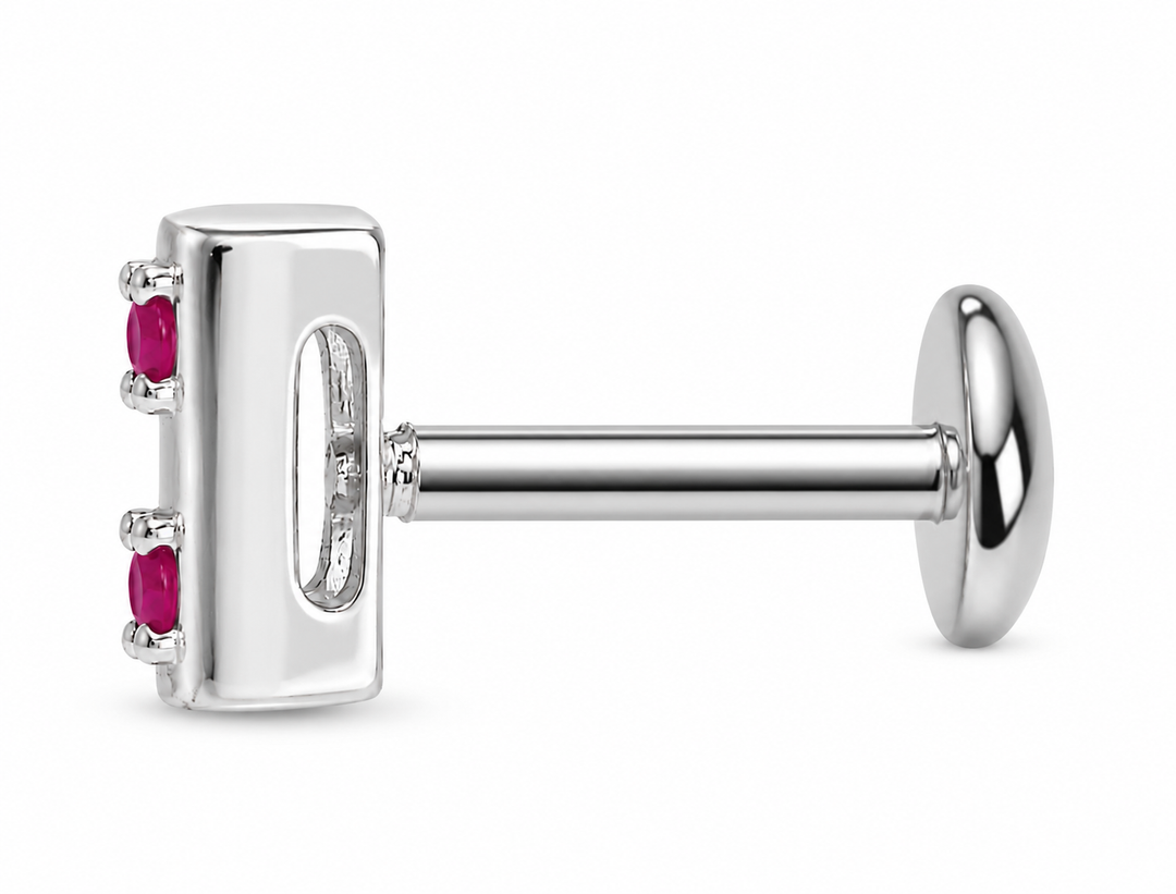 Mitali |  9-Stone Square Nose Pin