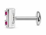 Load image into Gallery viewer, Mitali |  9-Stone Square Nose Pin
