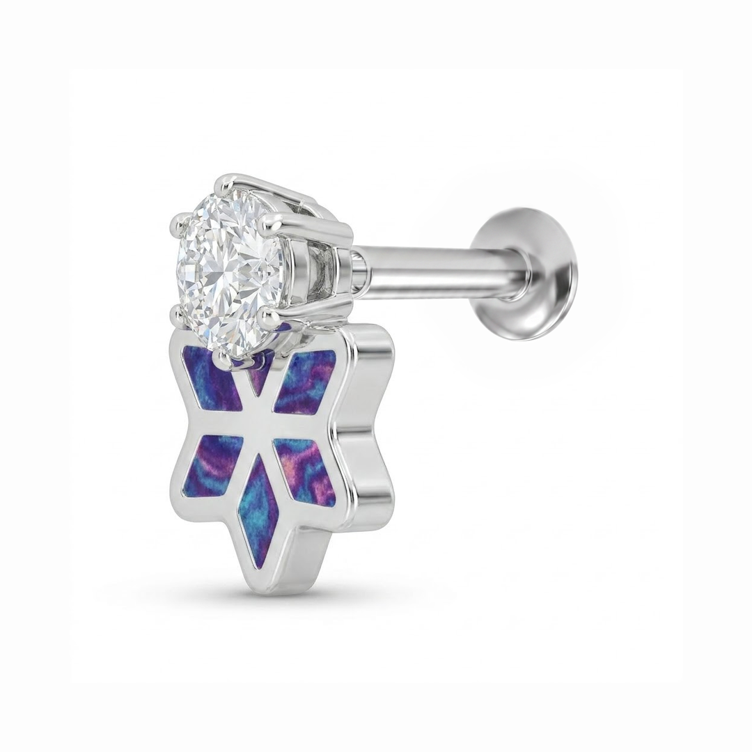 Minal | Geometric Floral Laser Earrings