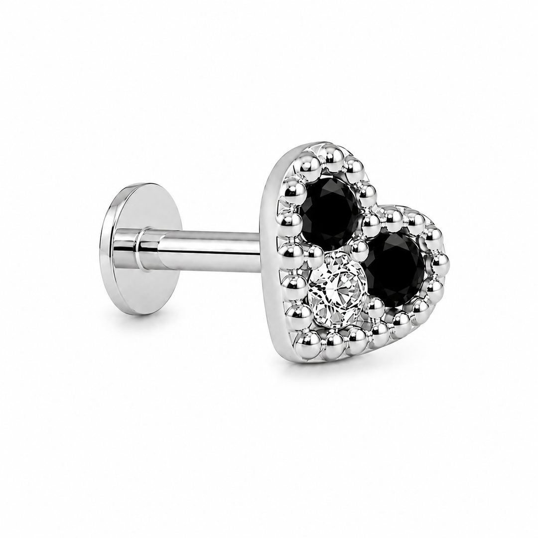 Maia | Heart Stone Earrings