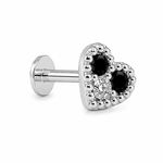 Load image into Gallery viewer, Maia | Beaded Heart Stone Nose Pin
