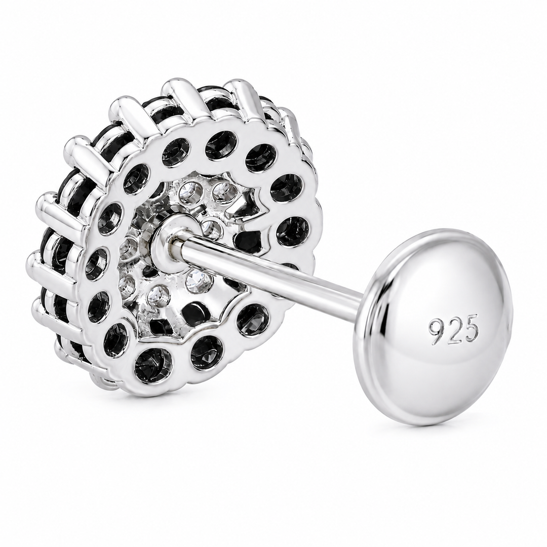 Maitri | 37-Stone Round Cluster Earrings