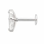 Load image into Gallery viewer, Muskaan| Clear Heart Stone Stud Earrings

