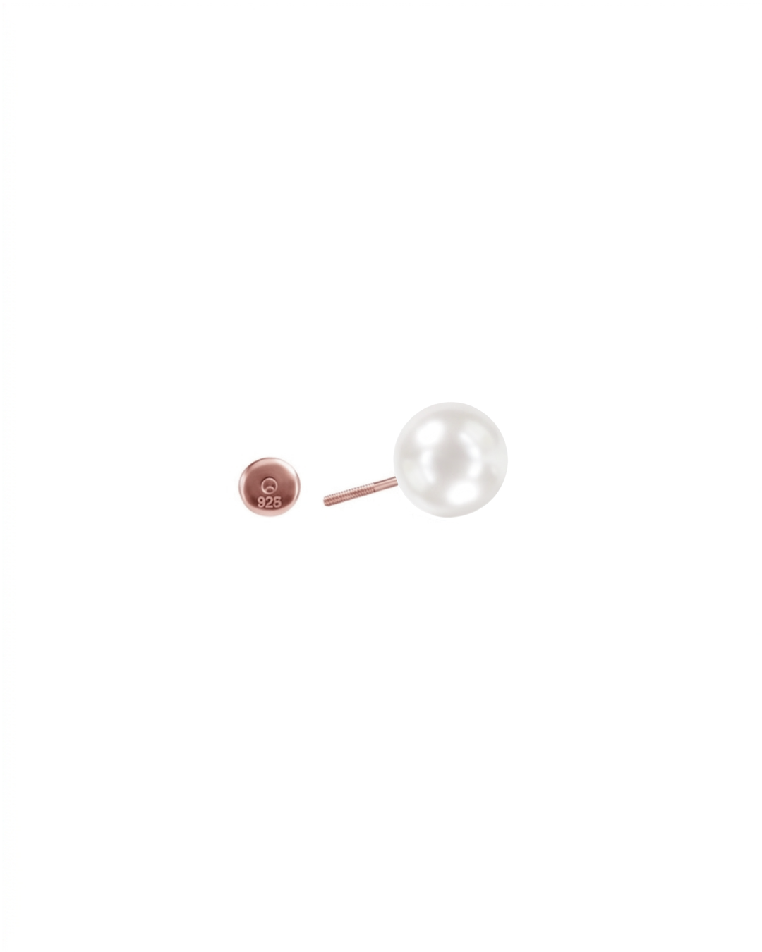 Mukt | Pearl Silver Earrings 8mm