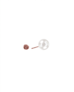 Load image into Gallery viewer, Mukt | Pearl Silver Earrings 8mm
