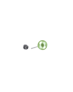 Load image into Gallery viewer, Mukt | Pearl Silver Earrings 6mm | English Back
