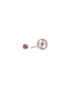 Load image into Gallery viewer, Mukt | Pearl Silver Earrings 8mm
