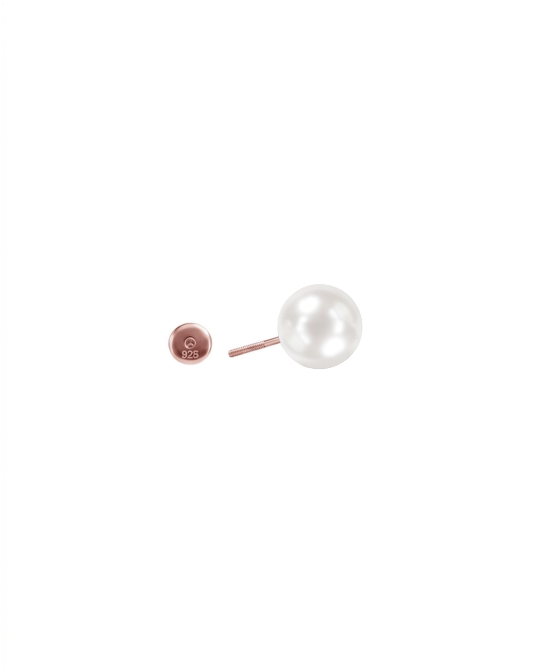 Mukt | Pearl Silver Earrings 10mm