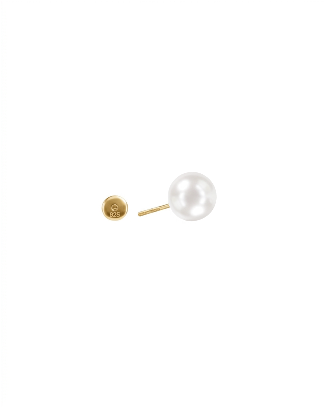 Mukt | Pearl Silver Earrings 8mm
