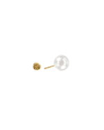 Load image into Gallery viewer, Mukt | Pearl Silver Earrings 8mm
