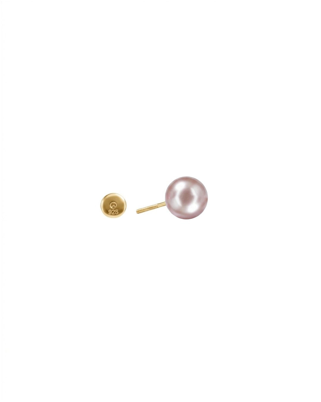 Mukt | Pearl Silver Earrings 6mm | English Back