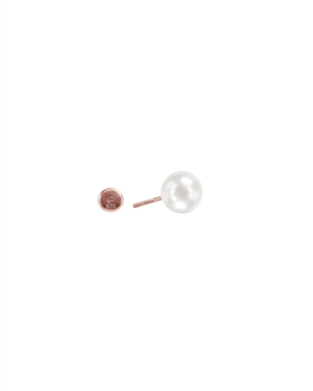 Mukt | Pearl Silver Earrings 6mm | English Back