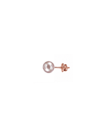 Load image into Gallery viewer, Mukt | Pearl Silver Earrings 6mm | English Back
