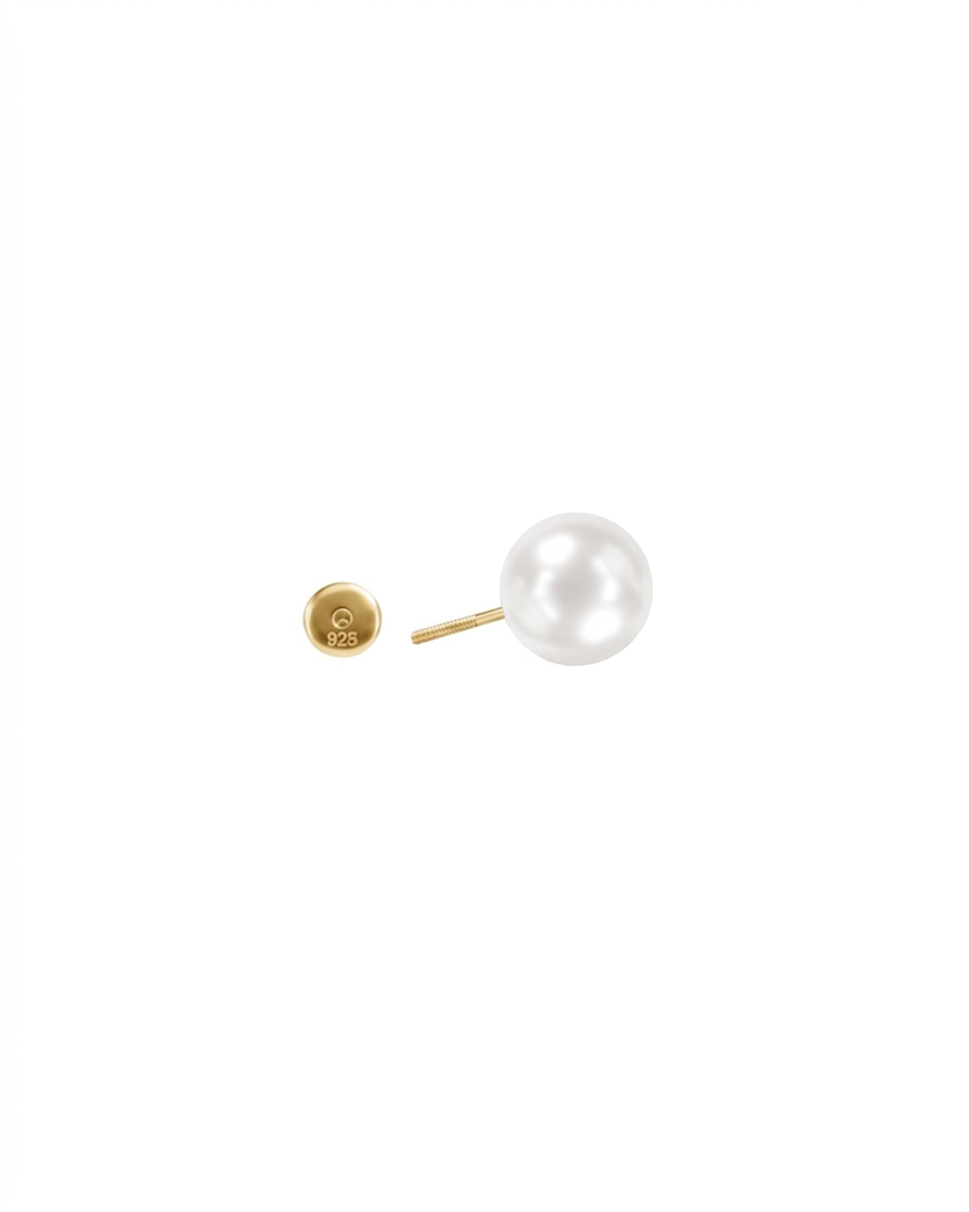 Mukt | Pearl Silver Earrings 12mm