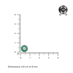 Load image into Gallery viewer, Maitri | 37-Stone Round Cluster Earrings
