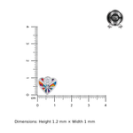 Load image into Gallery viewer, Myra | Geometric Heart Stud Earrings
