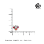 Load image into Gallery viewer, Myra | Geometric Heart Stud Earrings
