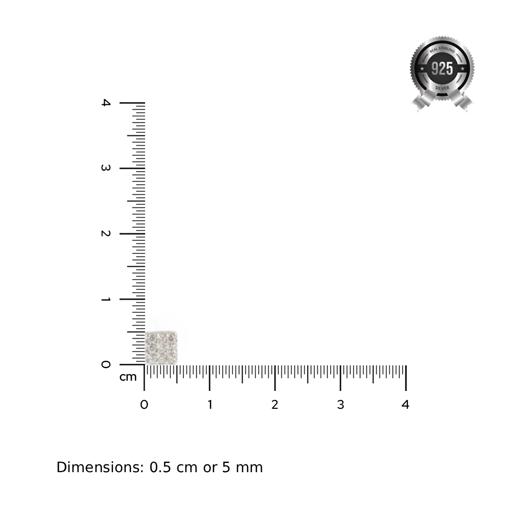 Mitali |  9-Stone Square Nose Pin