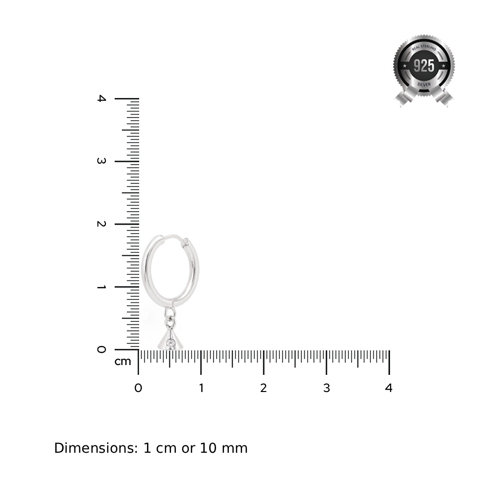 Mita | Minimalist Hoop Drop Earrings