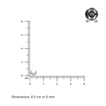 Load image into Gallery viewer, Moon | Crescent Shaped Silver Earring
