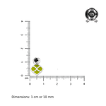 Load image into Gallery viewer, Mohana | Geometric Laser Stone Drop Earrings
