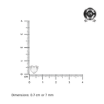 Load image into Gallery viewer, Muskaan| Clear Heart Stone Stud Earrings
