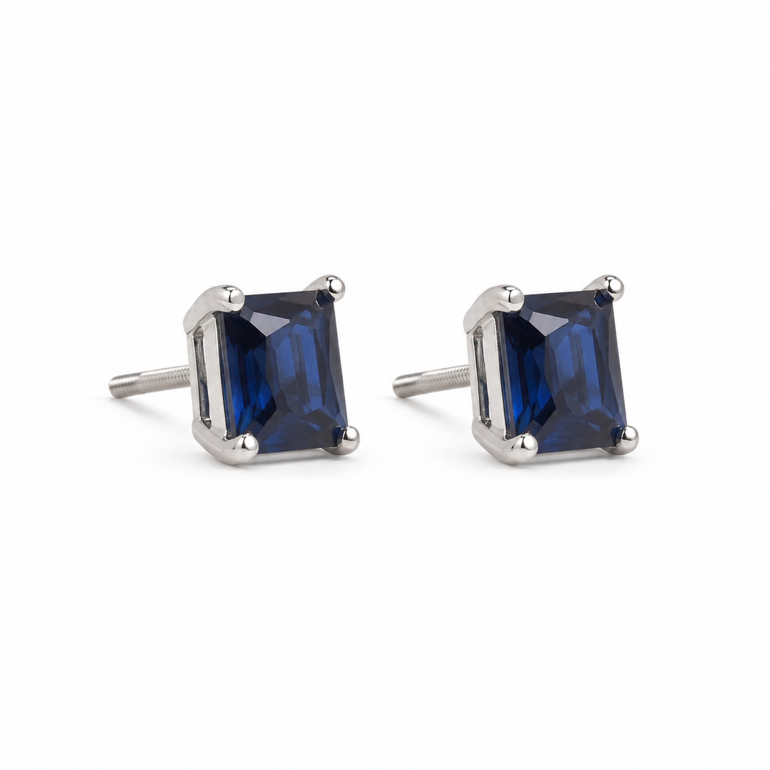 Mukul | Classic Square Stone Studs