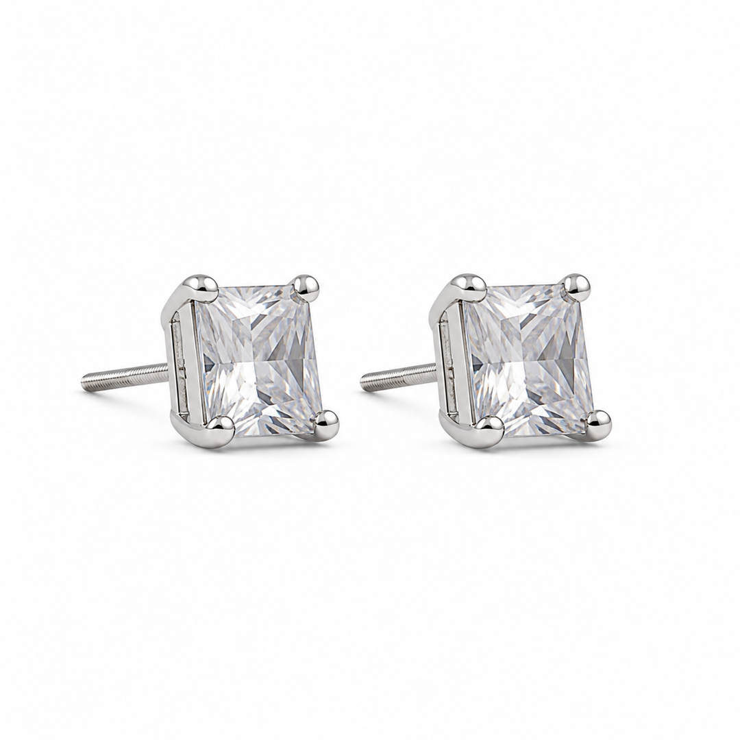Mukul | Classic Square Stone Studs