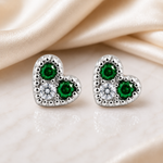 Load image into Gallery viewer, Maia | Heart Stone Earrings
