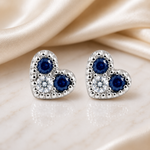 Load image into Gallery viewer, Maia | Heart Stone Earrings
