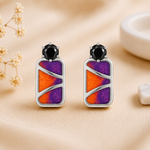 Load image into Gallery viewer, Mali | Geometric Colour-Block Earrings
