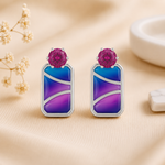 Load image into Gallery viewer, Mali | Geometric Colour-Block Earrings
