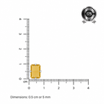 Load image into Gallery viewer, MELORA | RECTANGLE SHAPED SILVER NOSE PIN
